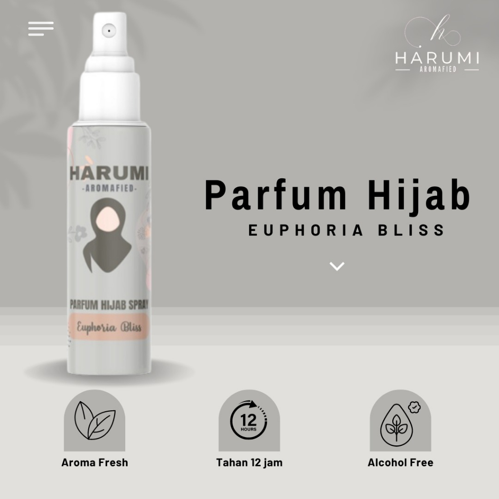 Harumi parfum hijab tahan lama perfume anti bakteri parfum hijab fresh  parfum hijab spray parfum hi
