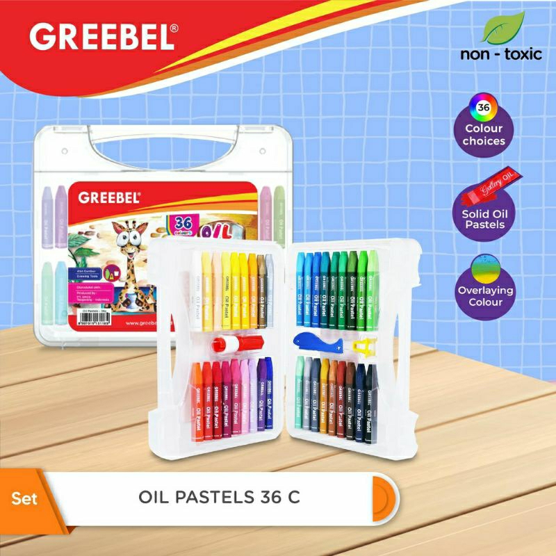 krayon crayon oil pastel GREEBEL