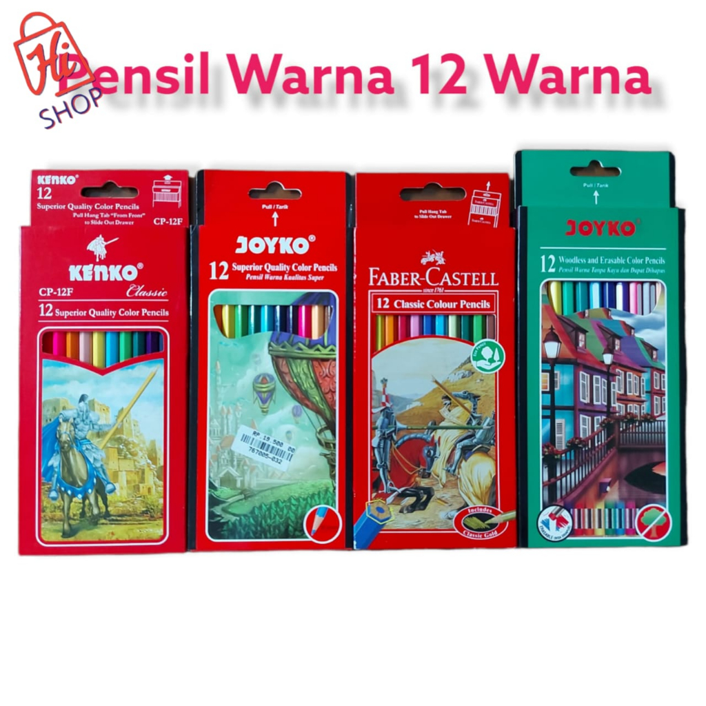 

Back To School Pensil Warna 12 Warna Joyko Kualitas Premium