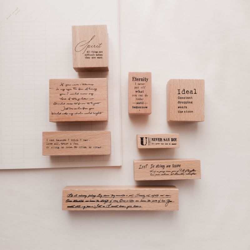 

Stempel Vintage Besar Karet Kayu Rubber Stamp for Journaling #2020