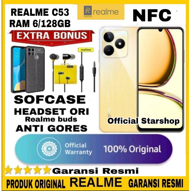 REALME C53 NFC 6/128GB GARANSI RESMI - Realme C53