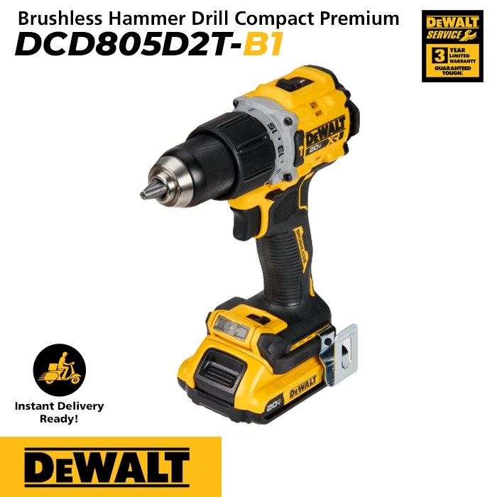 DeWalt ATOMIC DCD805 Cordless Impact Drill Brushless DEWALT DC805D2T