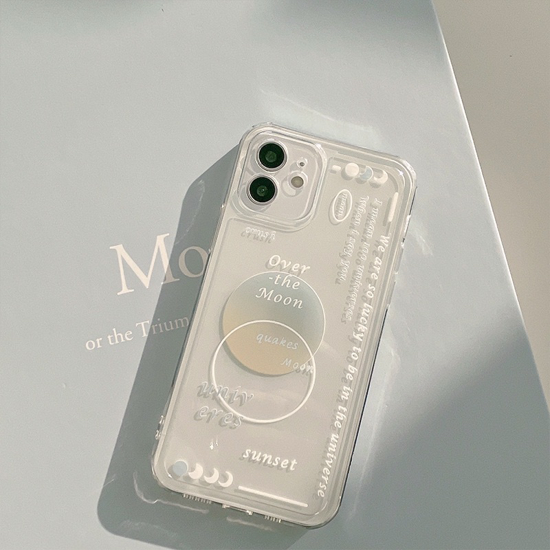 NEW! Soft Case Clear The Moon Lens Cover iPhone For 12 11 Pro Max X Xr Xs Max 7Plus 8Plus 7 8