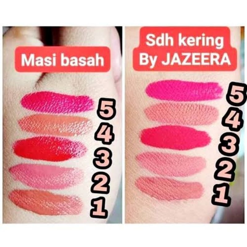 JAZEERA PROMO HEMATTTT BANGET !!!!!!! Jazeera EXCLUSIF LIPMATTE 5 VARIAN WARNA !!!!!