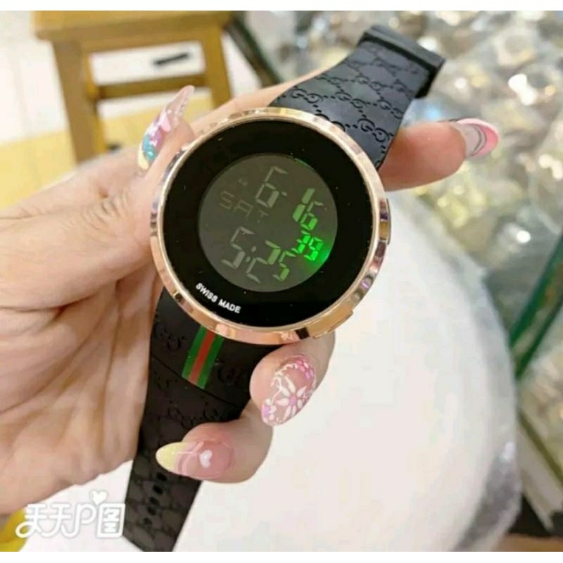 NEW SALE! Jam Tangan G*cci Wanita Digital Tahan Air Kasual Terlaris Bayar Dirumah