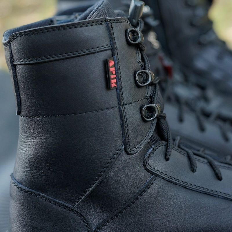 SEPATU PDL KULIT SAPI ASLI MERK APIK SEPATU PDL DINAS LAPANGAN UNTUK TNI POLRI SECURITY SATPAM SEPATU PDL POLANTAS MODEL TERBARU