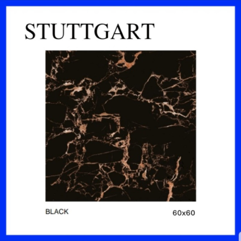 keramik lantai platinum 60x60cm Stuttgard black