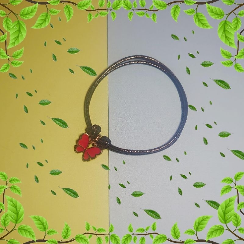 Gelang karakter Kupu Kupu/ 3 Gelang Persahabatan Kupu-kupu