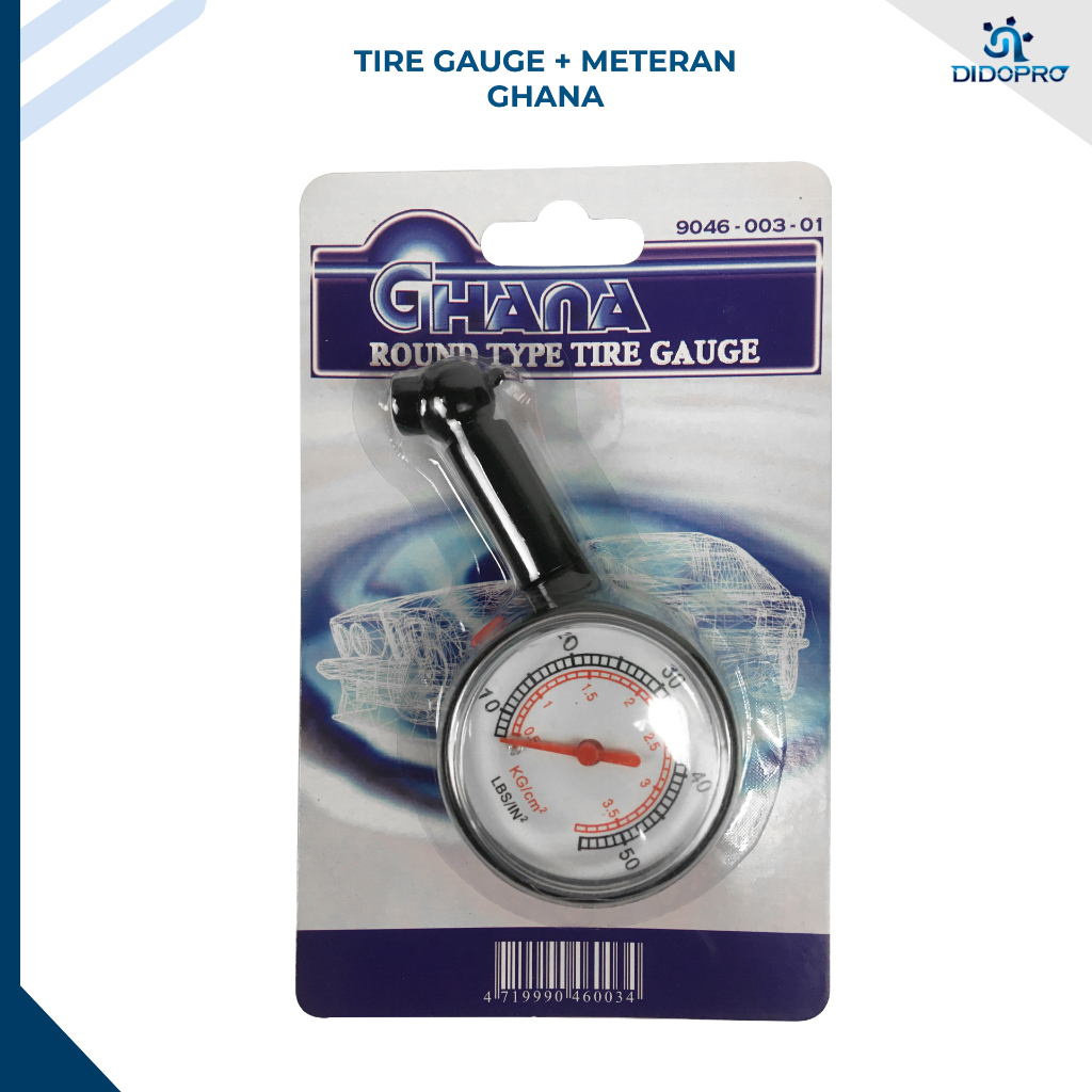 Tire Pressure Gauge 50 PSI GHANA / Alat Pengukur Tekanan Angin