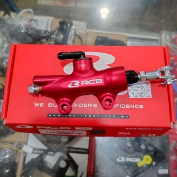 Master Rem Belakang RCB Racingboy Original S1 14mm Rear Brake Pump / Tonjokan Master rem Belakang S1 14mm CNC