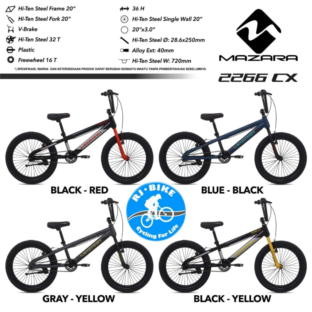 SEPEDA BMX 20 INCH MAZARA 2266 CX BAN 3.0