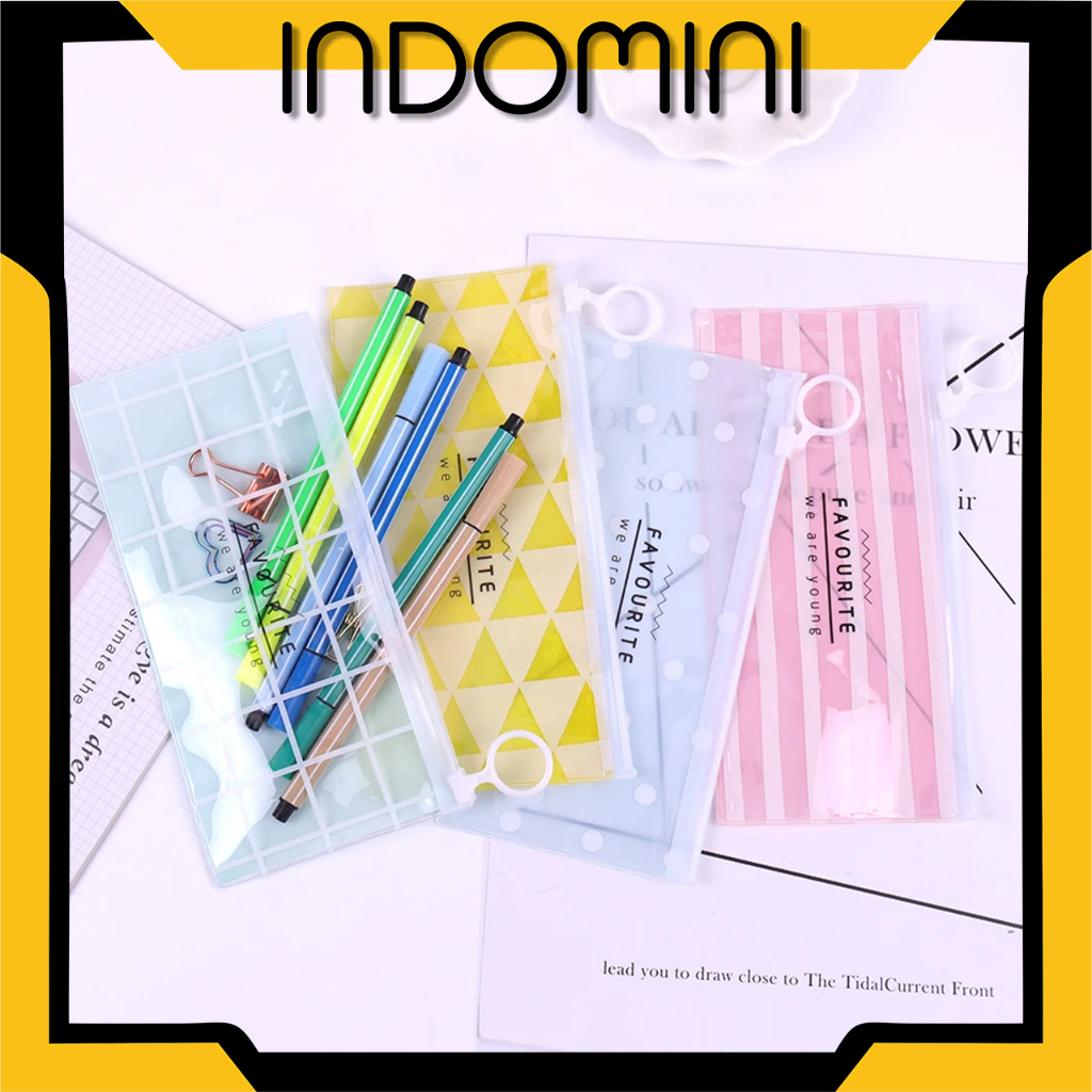 INDOMINI Pouch Dompet Mika Make Up Kawai Pouch Resleting Tempat Alat tulis Pouch Travel Pouch R799 DUP