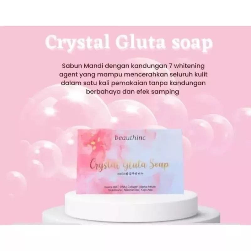 Crystal Gluta Soap Beauthinc BPOM