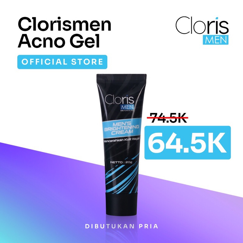 Clorismen Brightening Cream Moisturizer 20gr - Pelembab wajah Pria Cerah dan Glowing