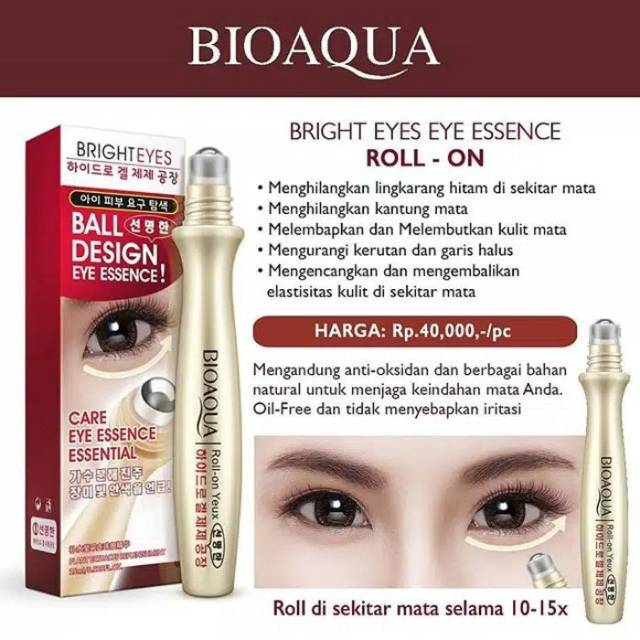 SB-Serum Mata Penghilang Mata Panda Bioaqua Roll On Nourishing Eye Moisturizing