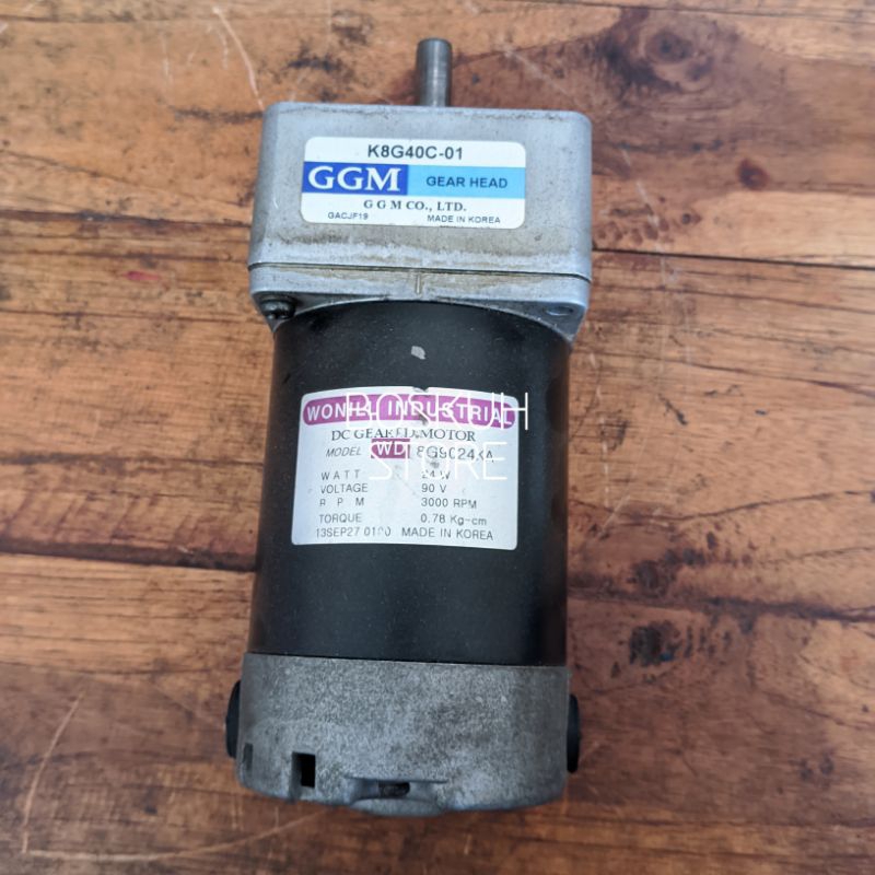 GGM Dinamo Motor Gearbox Dc 24W 90V 75Rpm