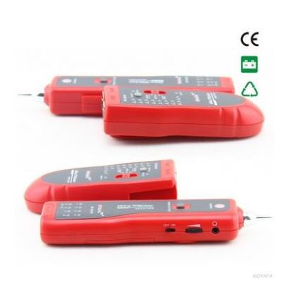 Wire tracker cable tester noyafa rj45 rj11 lan cat 5 6 network 2 tone up 2km nf-801 nf801 - wired tracer