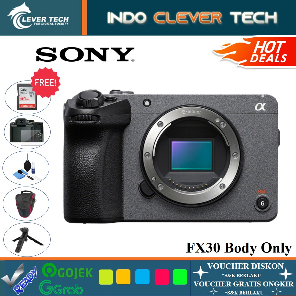 Sony FX30 Body Only Compact Cinema Line Camera Sony FX-30 - RESMI