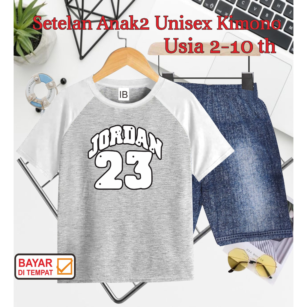 ((IB))SETELAN ANAK2 UNISEX KIMONO SEMI JEANS/J0RD4N DIGITAL SABLON