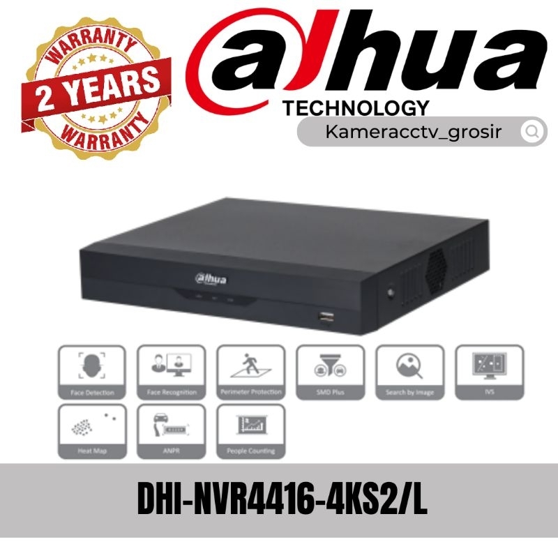 NVR DAHUA 16 CHANNEL DHI-4416-4KS2/L