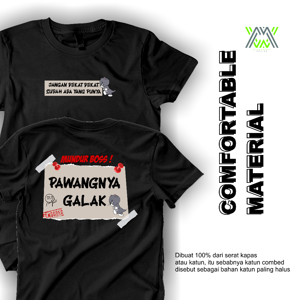 Baju Kaos Distro Kata Kata Keren Kaos Pawangnya Galak Tshirt Mundur Boss Pawangnya Galak