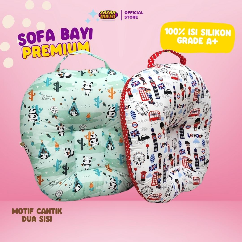 [PAKET HEMAT BISA COD] Sofa Bayi + Bantal Peyang Mahkota