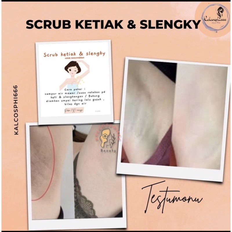 SCRUB 20gr PEMUTIH KETIAK DAN SELANGKANGAN AMPUH