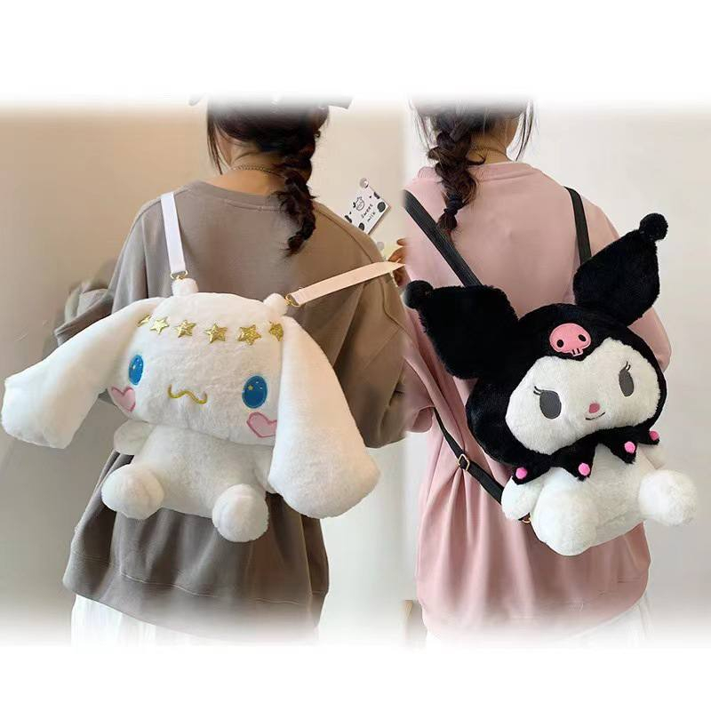 TAS BONEKA CINNAMOROLL MELODY KUROMI BAG BACKPACK RANSEL SELEMPANG