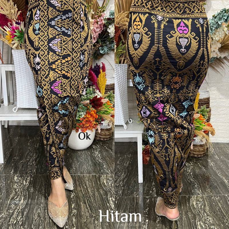 kamen jadi katun bordir strait motif songket