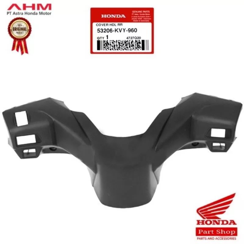 53206-KVY-960 Cover Handle Batok Belakang Beat Karbu Lama Original