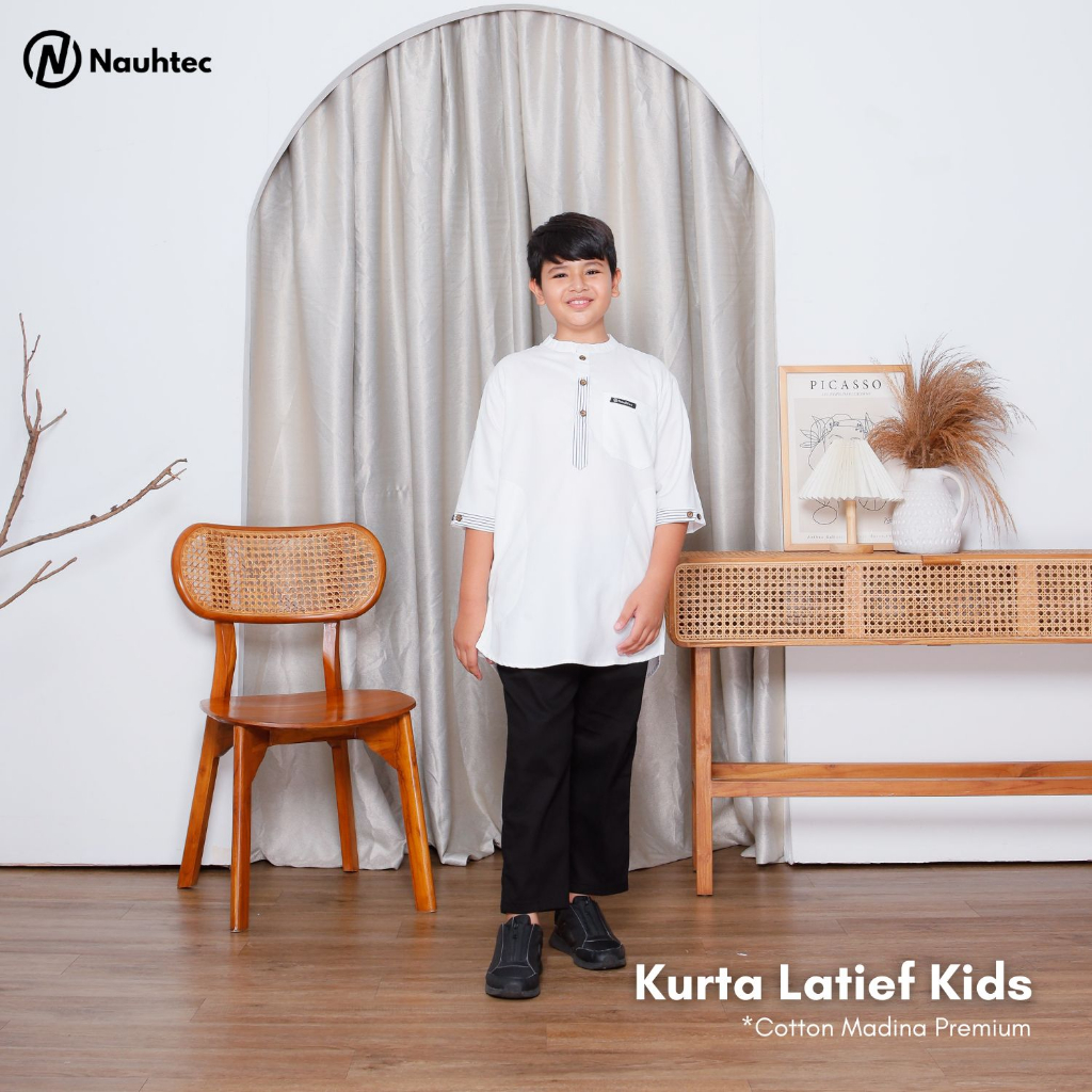 Koko Kurta  Anak Latief Kids Nauhtec Series Katun Madina Premium