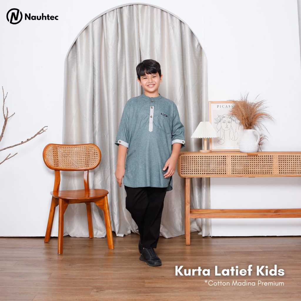 Koko Kurta  Anak Latief Kids Nauhtec Series Katun Madina Premium