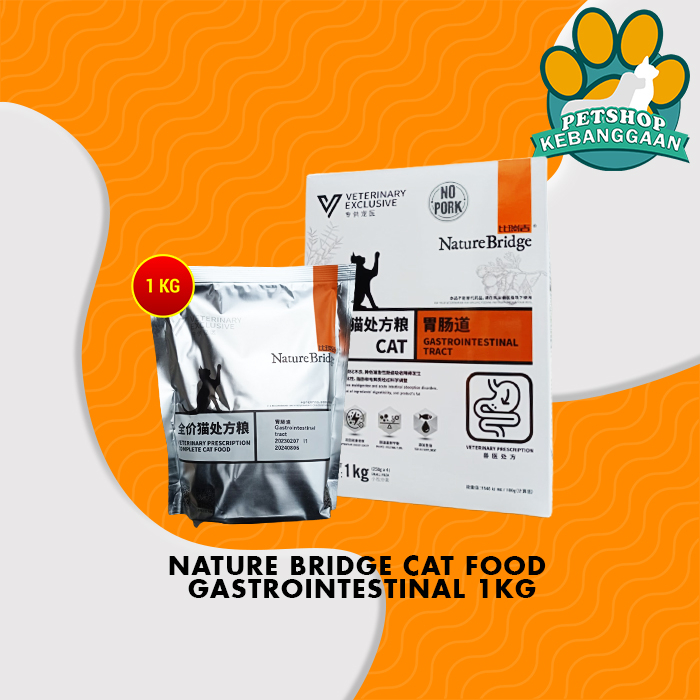 Makanan Kucing Nature Bridge Wet gastro intestinal Cat 1 KG