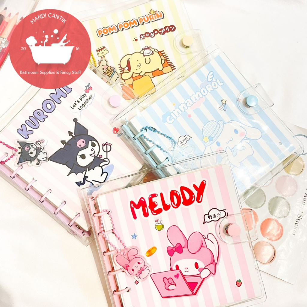 

BUKU BINDER SANRIO UKURAN 10 X 10 CM TERMURAH COD