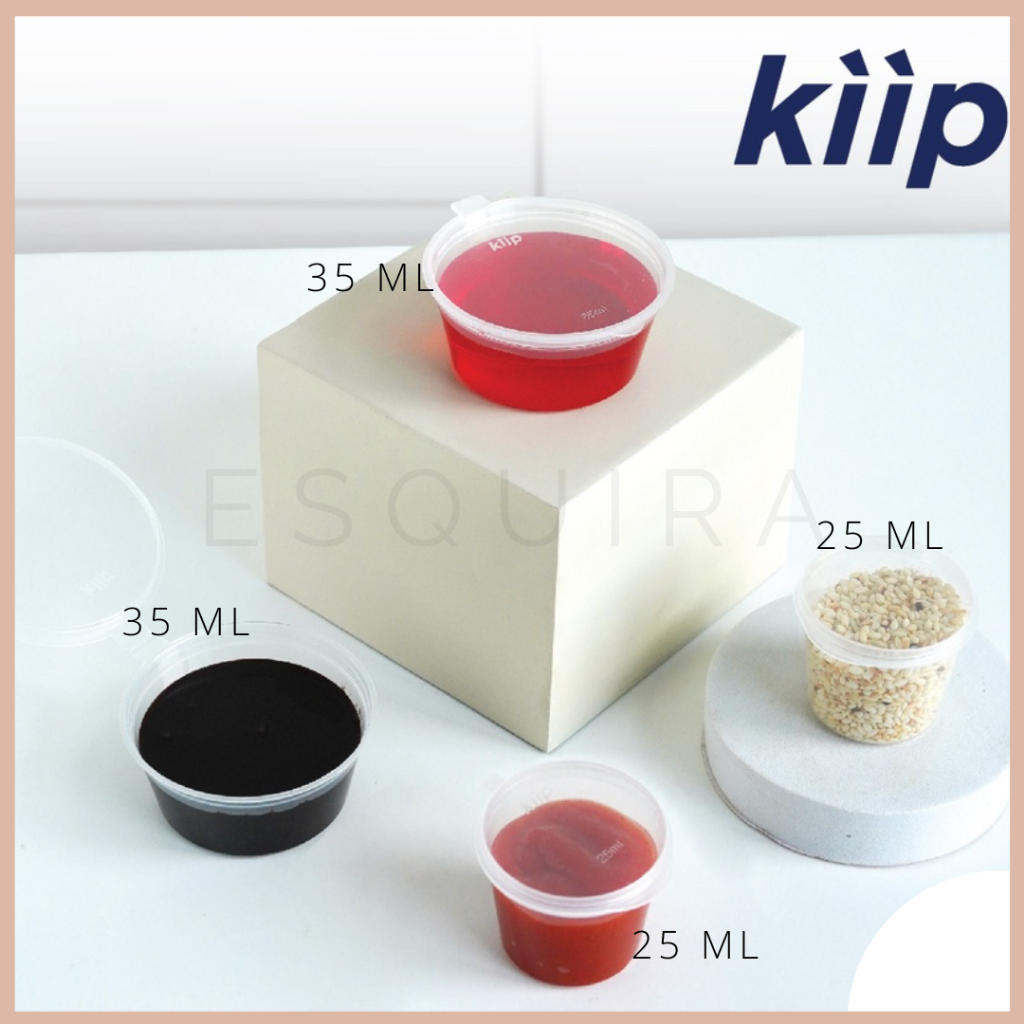 (50 pcs) Thinwall Sauce Cup / Wadah Saus Thinwall 35ml KIIPSC35ml