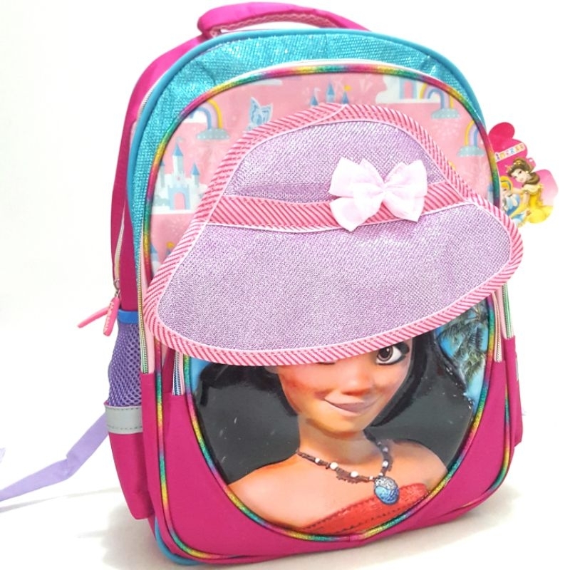 Tas Sekolah Anak Perempuan Alto Moana Topi Pita 41578G-7 Tas Ransel Free Raincover