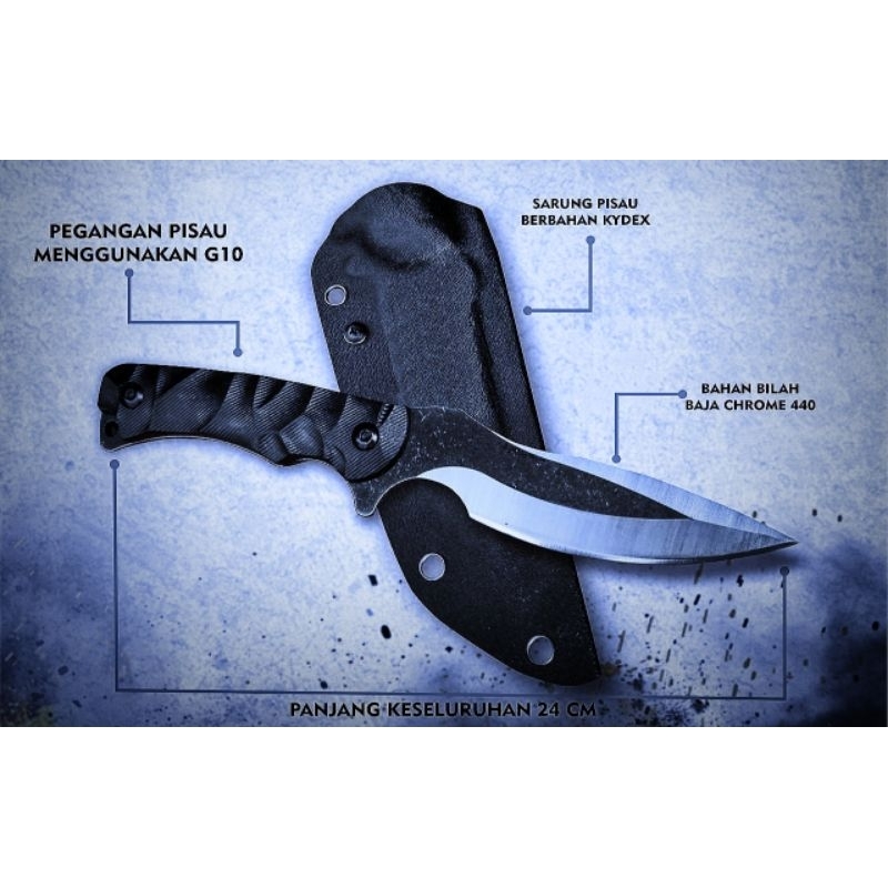 Pisau camping outdoor survival / pisau hiking