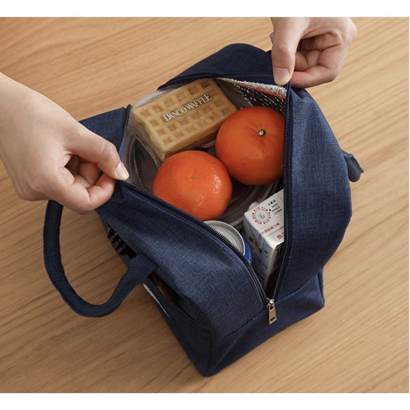 BG-SKIN Tas Travel Tempat Bekal H439 Lunch Bag Premium Cooler Bag Bahan 2 Lapis