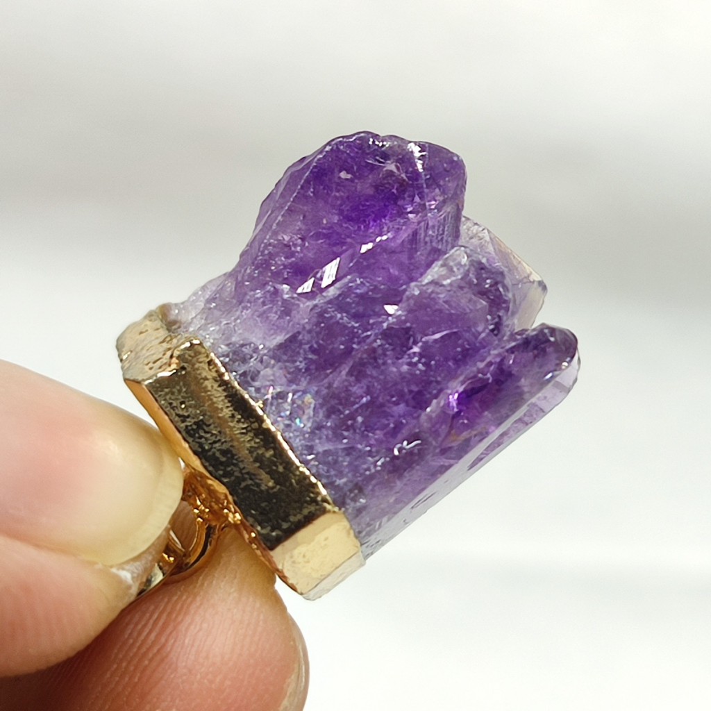 BATU LIONTIN KECUBUNG AMETHYST ASLI NATURAL TOP QUALITY