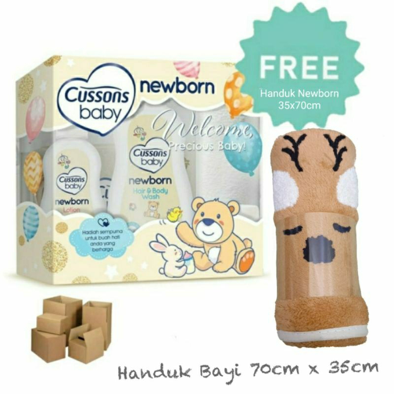 1 SET Cussons Baby NEWBORN Gift Pack Set 5 in 1 / Paket Perawatan Bayi / Kado Kelahiran Bayi Baru Lahir