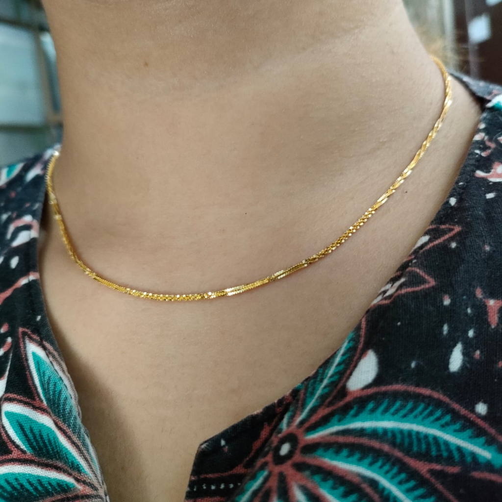 Kalung Emas 17K Kadar 750 Brill 4.950 Gr - 5K