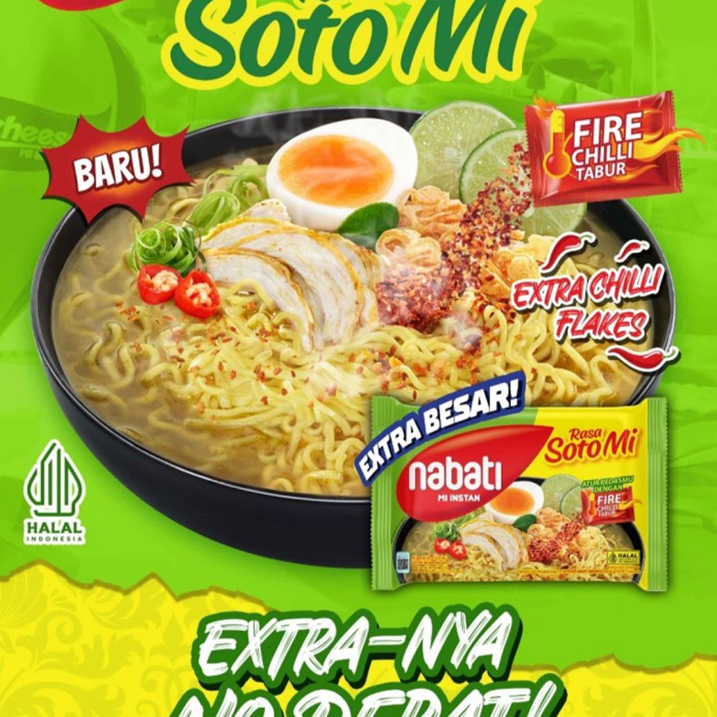 Mi Instan Rasa Soto Mi * Nabati Richeese *  Mi Kuah * Mie 75gr