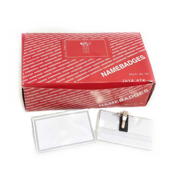 

Name Tag Peniti Transparan isi 2 pcs