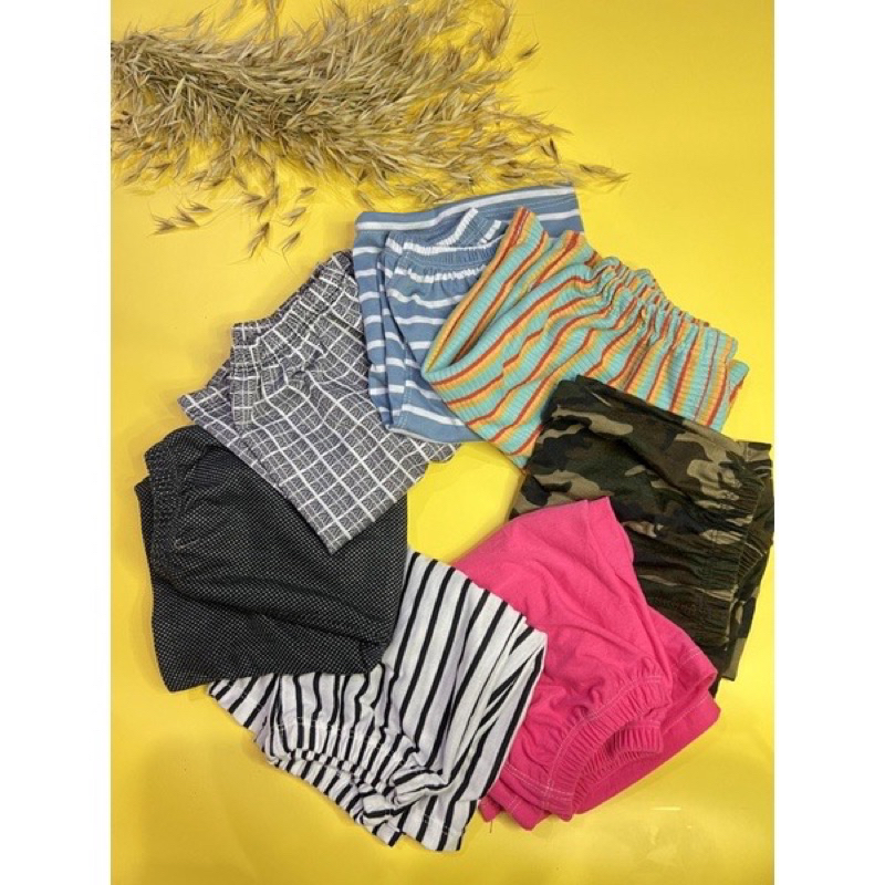 Celana Pendek Anak Cewek dan Anak Cowok Size S-XXL Motif dan Polos Bisa COD