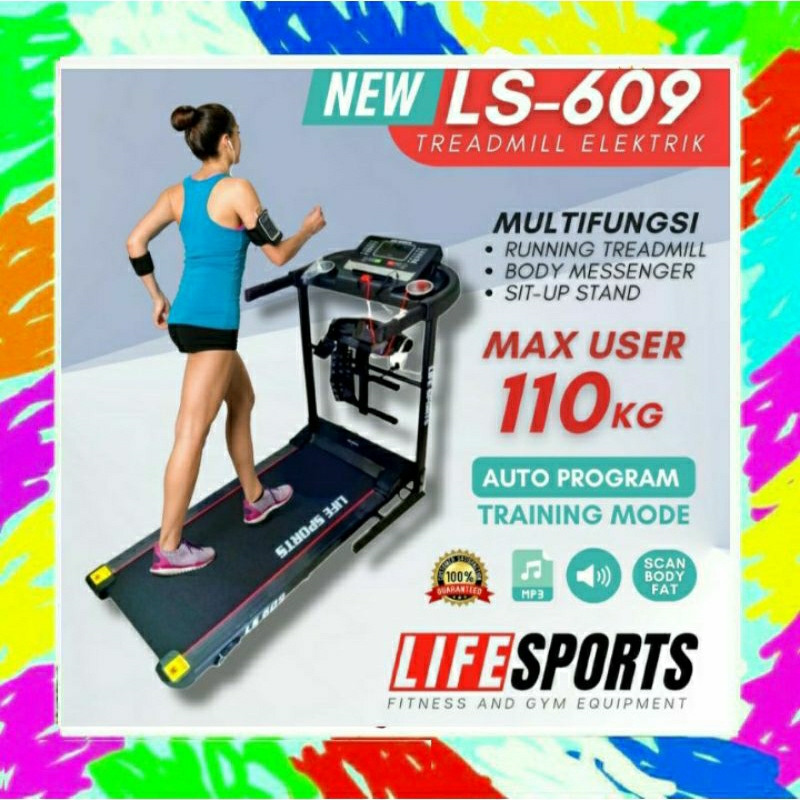 Treadmill elektrik LS609/Treadmill ls 609/treadmill electric ls 609