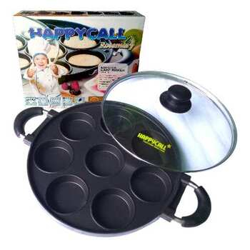 Happy Call Cetakan Kue Lumpur Happy Call 8 Lubang Cetakan Teflon Anti Lengket
