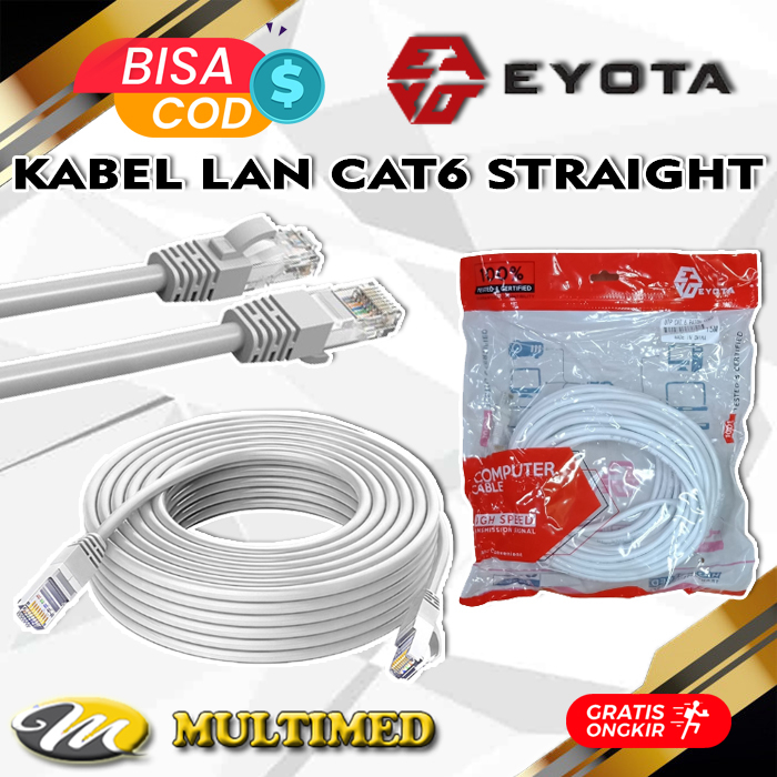 Kabel LAN Internet CAT6 / CAT 6 Siap Pakai