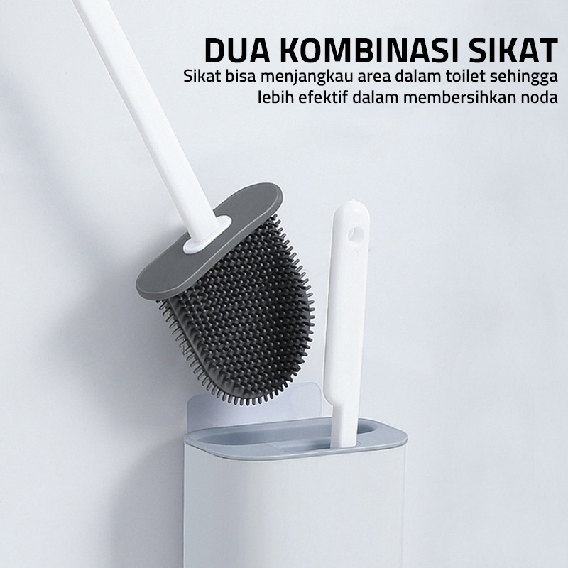 GM Bear Sikat WC Toilet (2in1) 2038 - Toilet Brush Sikat Pembersih Kamar Mandi Sikat WC