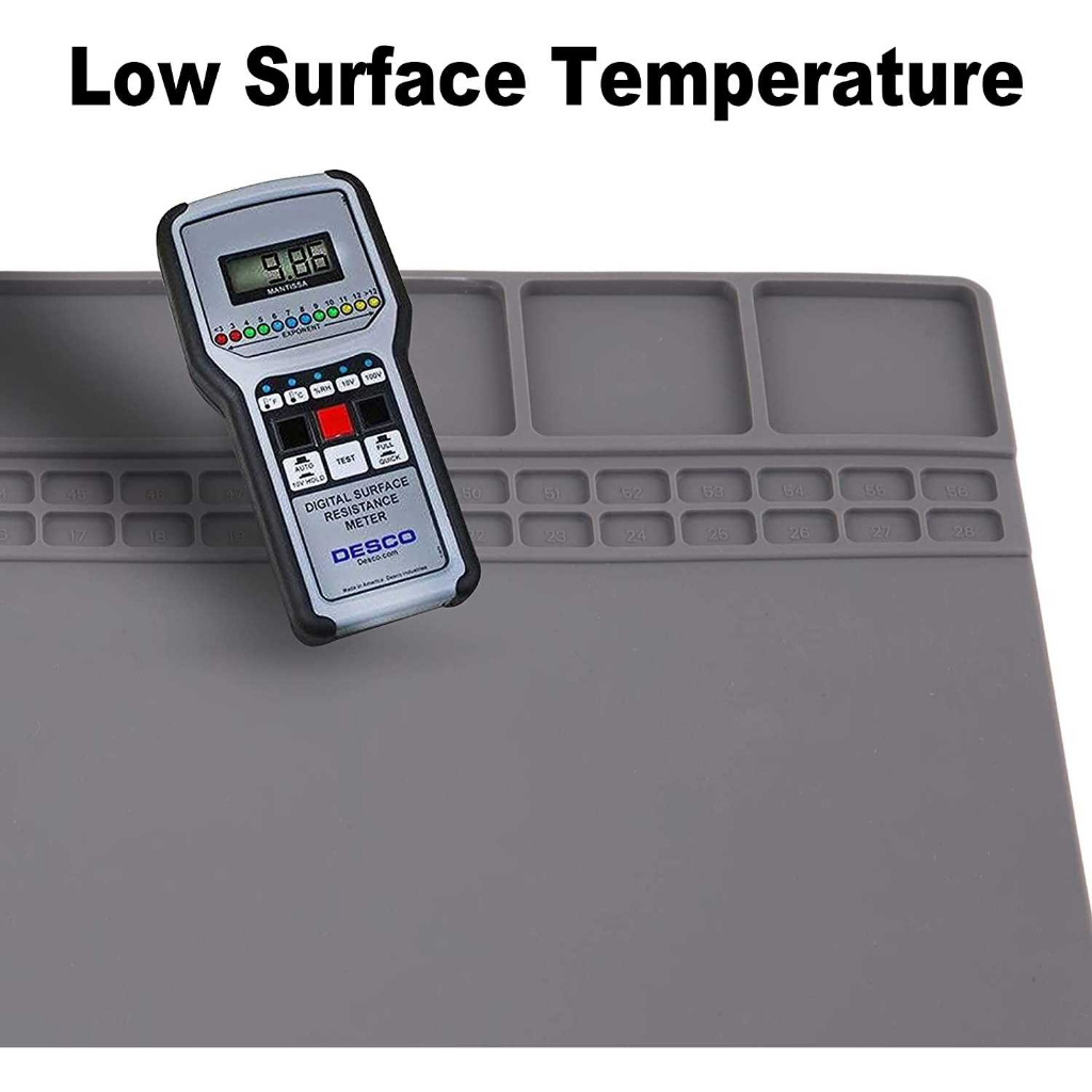 Alas Solder Silikon Magnetic Soldering Mat Heat Resistant 40cm Tempat Perkakas Reparasi Perangkat Elektronik