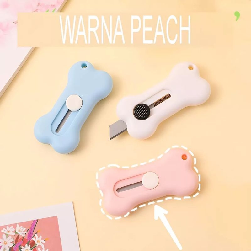 

1 Pcs Cutter Mini Tulang Cute Cutter Mini Bentuk Tulang Lucu